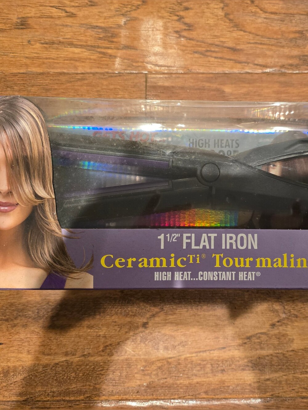Hot Tools 1.5" Ceramic Tourmaline Flat Iron - Black